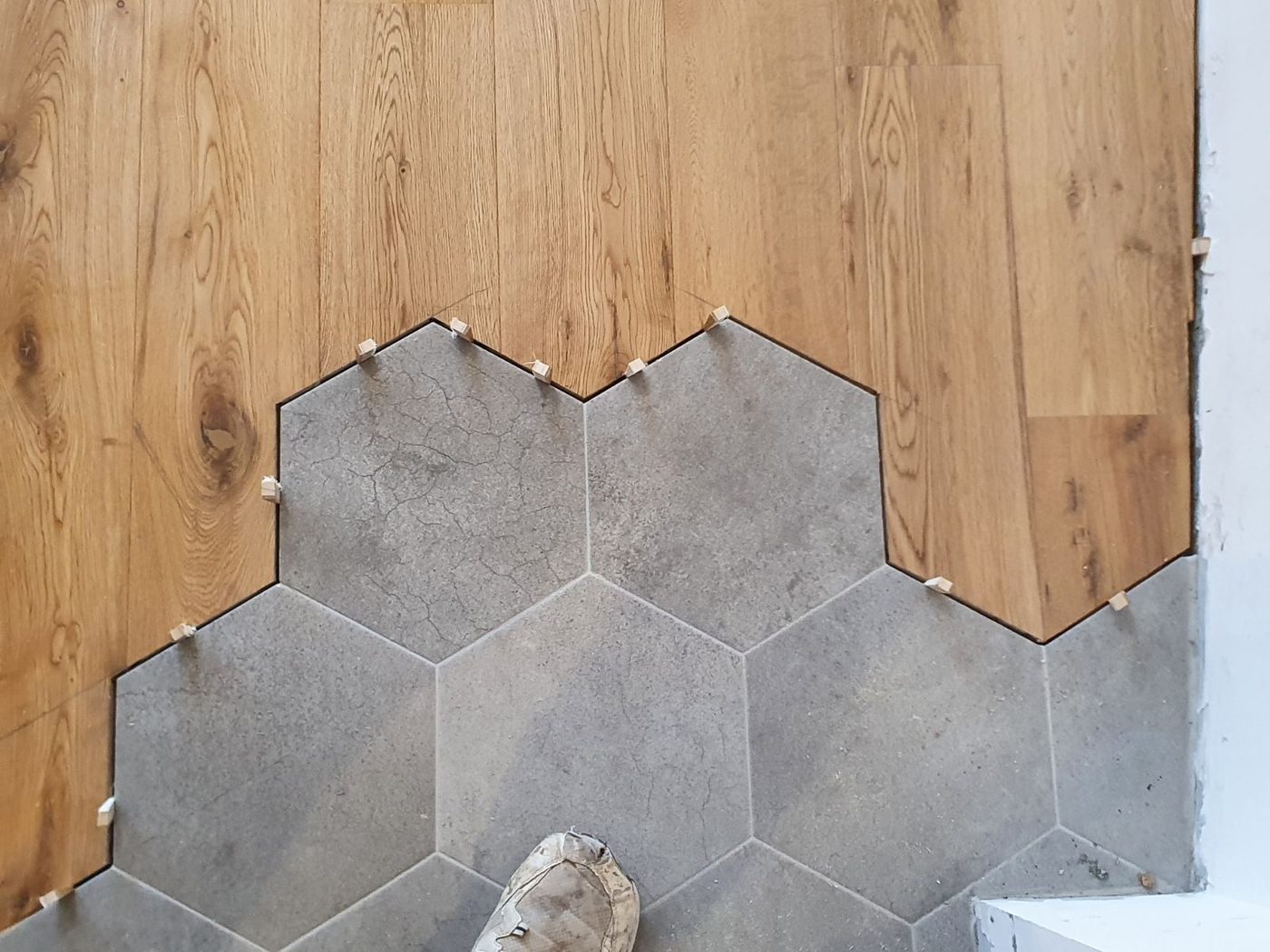 Détail jonction hexagonale