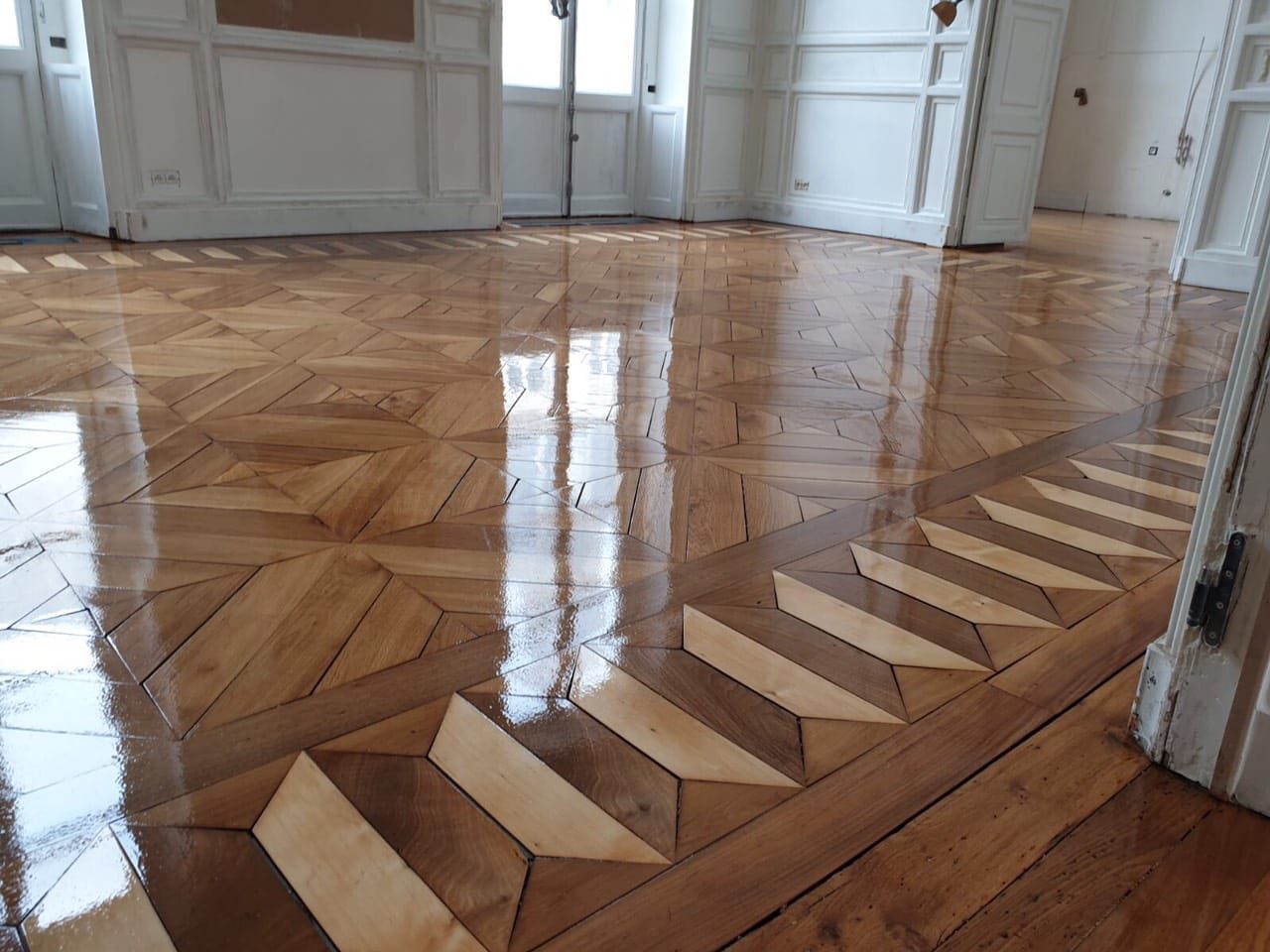 Pose en cours chantier